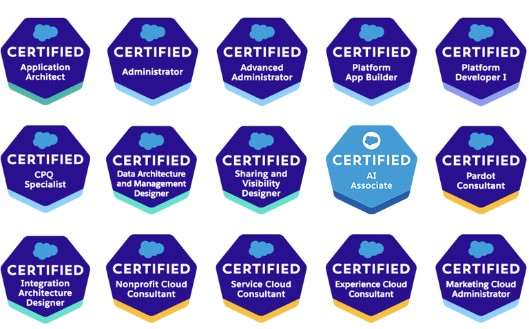 Arkus Salesforce certification badges