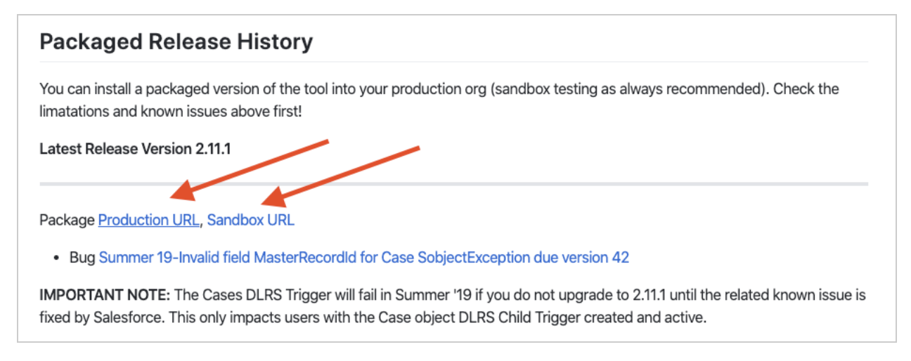 DLRS in Salesforce Screencap